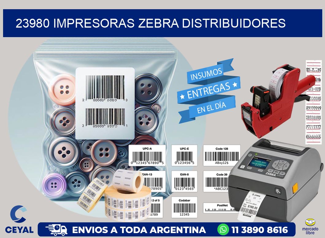 23980 impresoras Zebra distribuidores