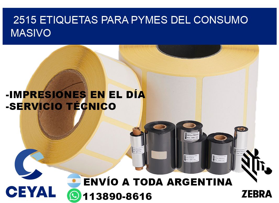 2515 Etiquetas para pymes del consumo masivo