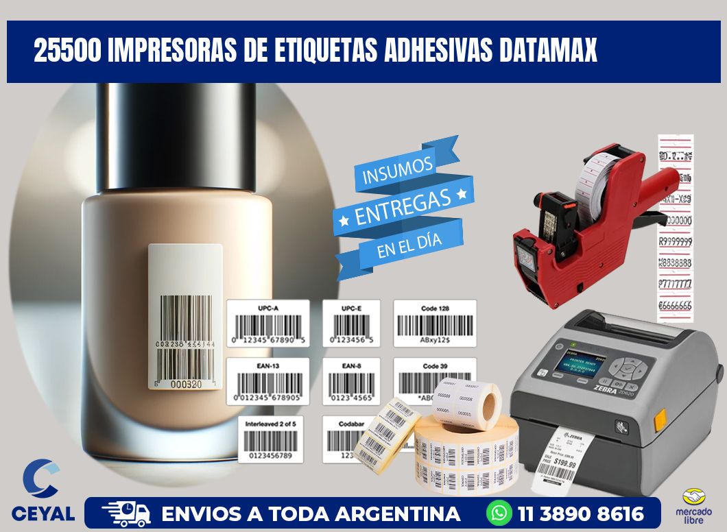 25500 impresoras de etiquetas adhesivas datamax