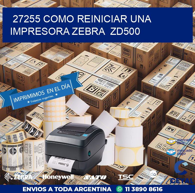 27255 Como reiniciar una impresora Zebra ZD500