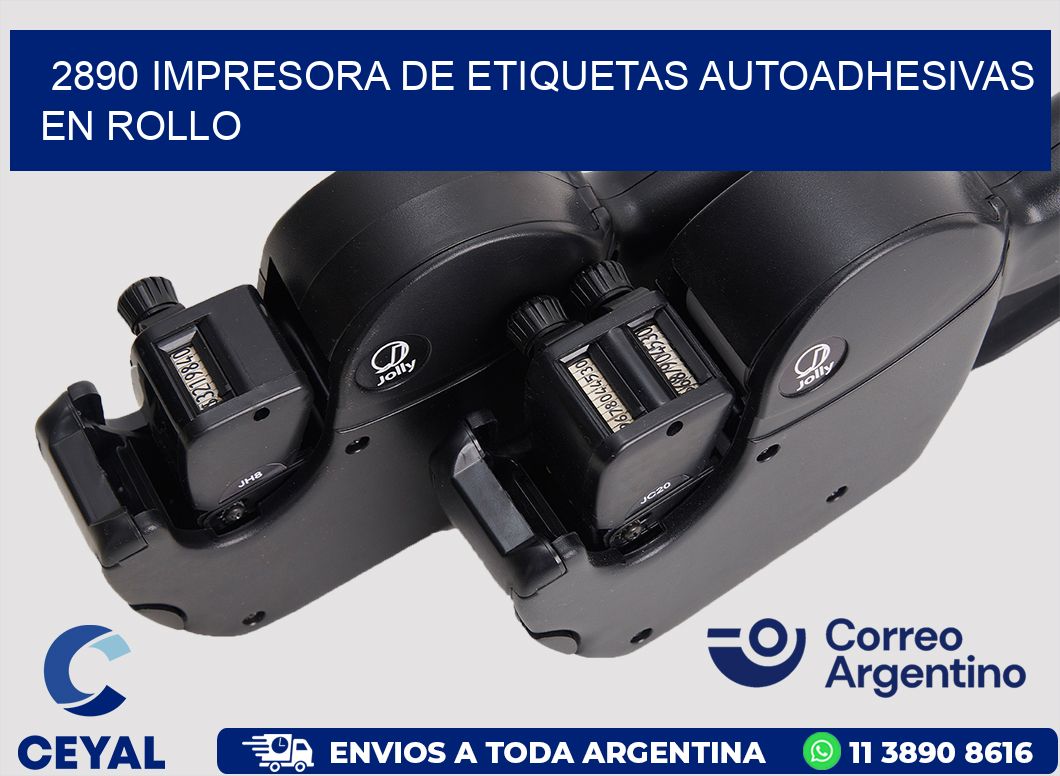 2890 impresora de etiquetas autoadhesivas en rollo
