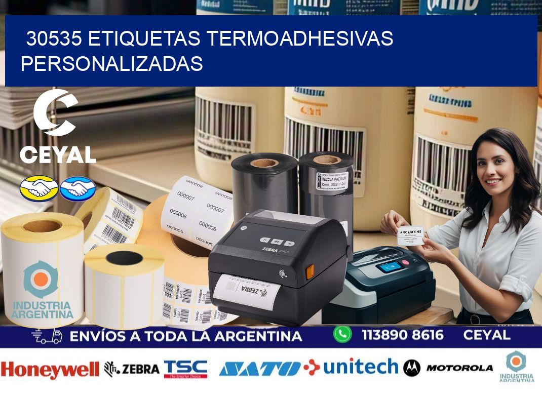 30535 Etiquetas termoadhesivas personalizadas
