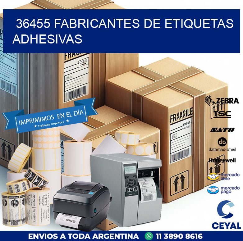 36455 Fabricantes de etiquetas adhesivas
