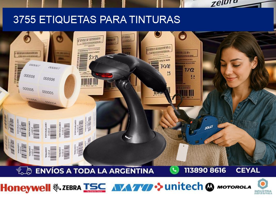 3755 Etiquetas para tinturas
