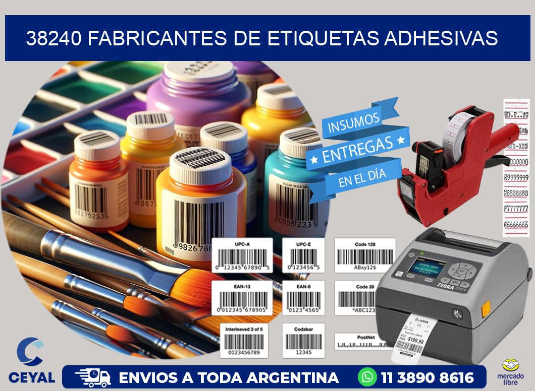 38240 Fabricantes de etiquetas adhesivas