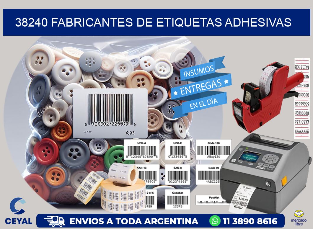 38240 Fabricantes de etiquetas adhesivas