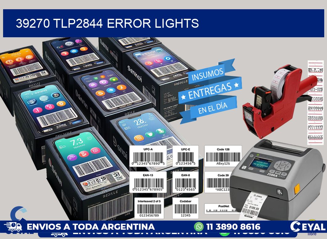 39270 TLP2844 error lights