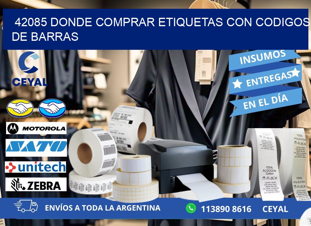 42085 Donde comprar etiquetas con codigos de barras