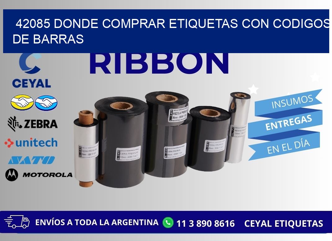 42085 Donde comprar etiquetas con codigos de barras
