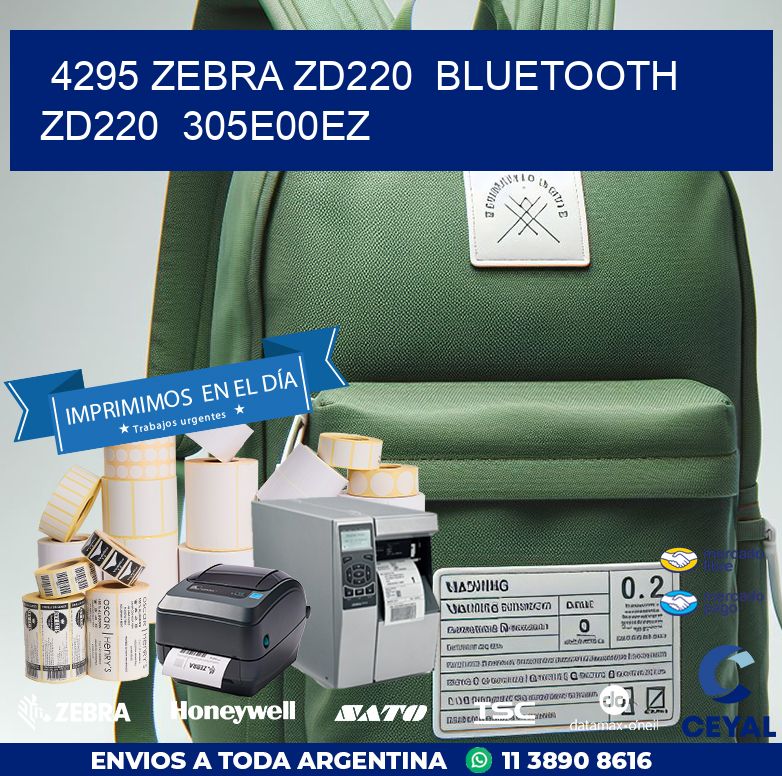 4295 Zebra ZD220  Bluetooth ZD220  305E00EZ