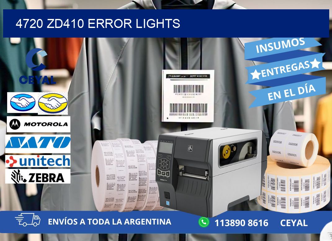 4720 ZD410 error lights