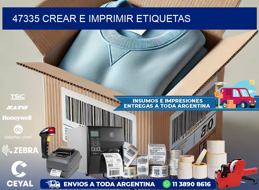 47335 Crear e imprimir etiquetas
