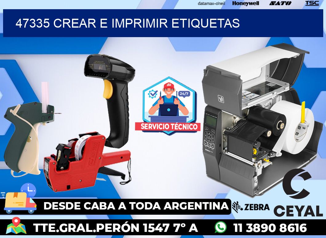 47335 Crear e imprimir etiquetas