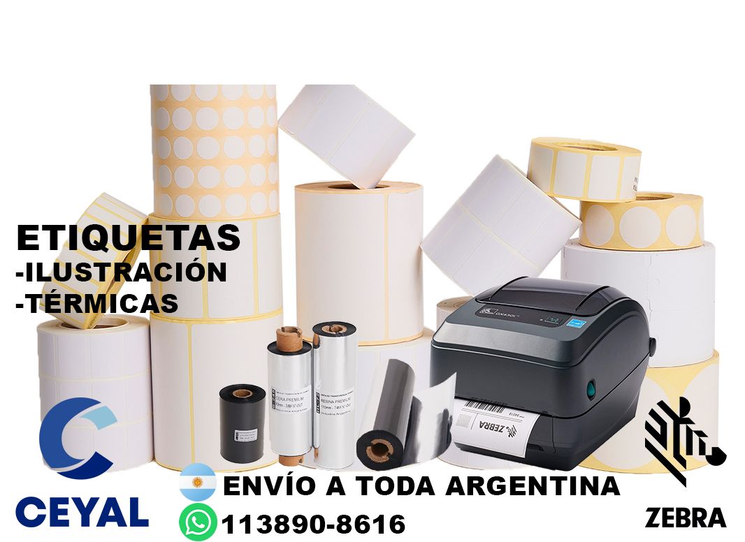 5 cajas de etiquetas 70 x 61