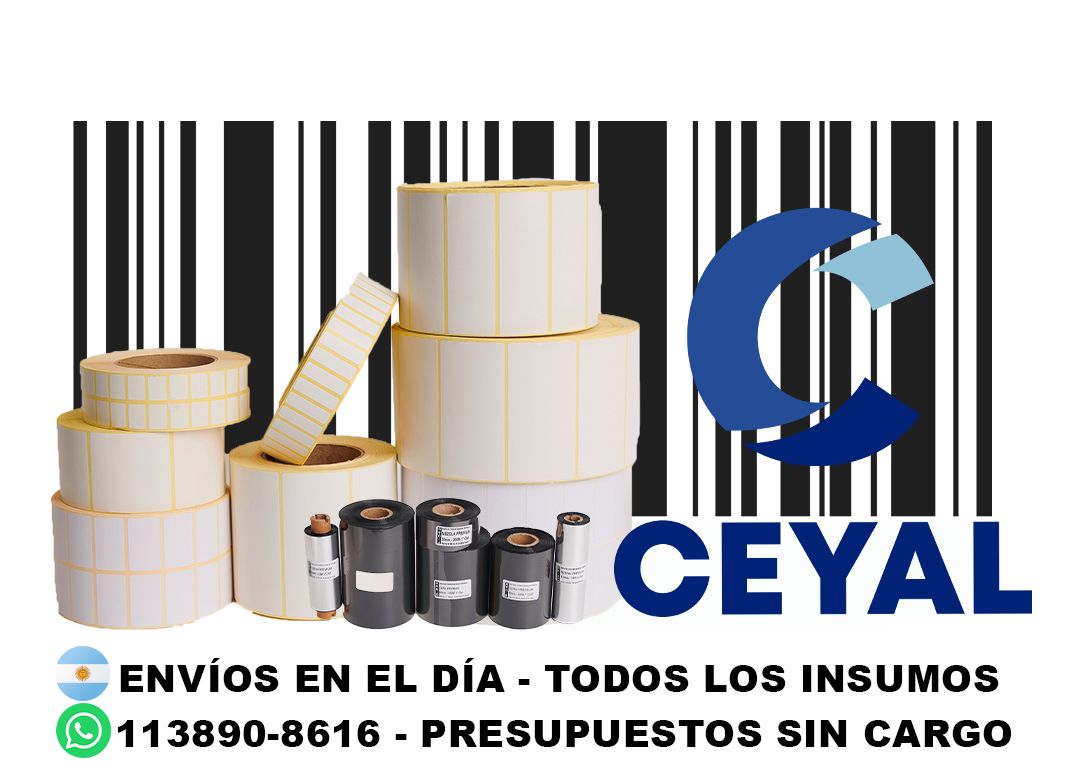 5 cajas de etiquetas 75 x 70