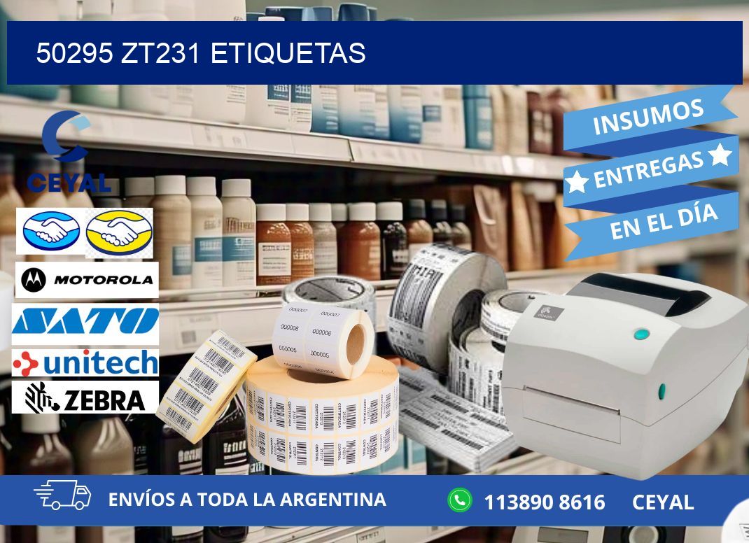50295 ZT231 etiquetas