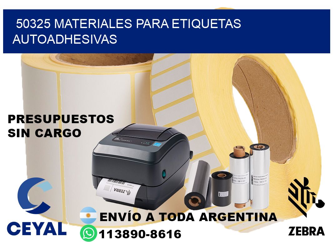 50325 materiales para etiquetas autoadhesivas