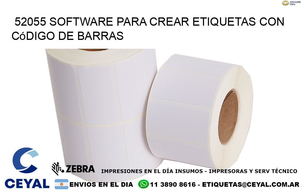 52055 Software para crear etiquetas con código de barras
