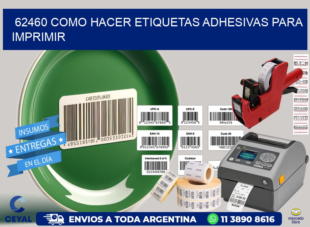 62460 Como hacer etiquetas adhesivas para imprimir