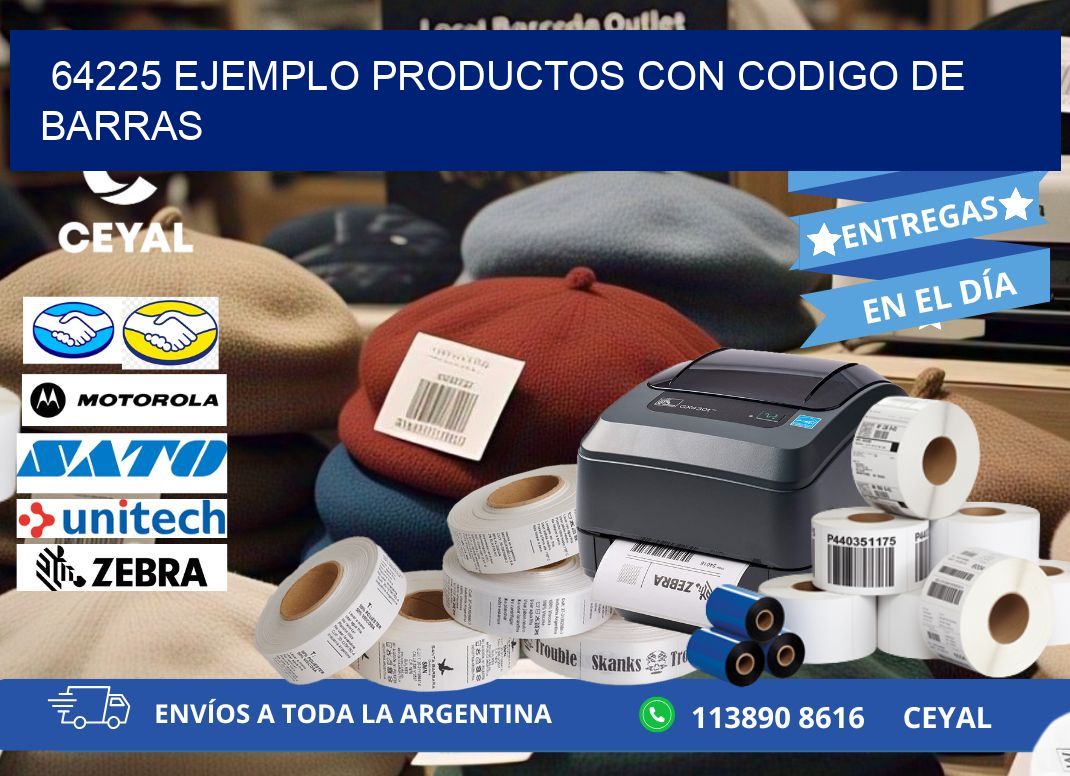 64225 ejemplo productos con codigo de barras