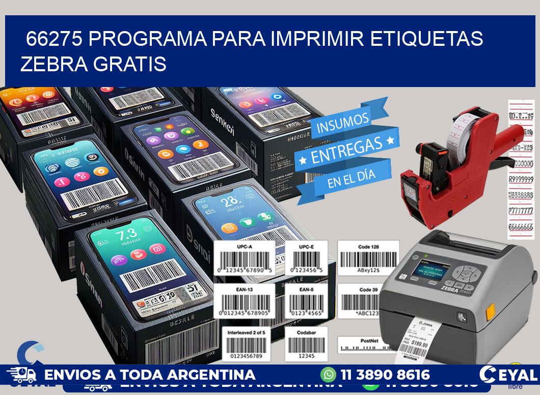 66275 Programa para imprimir etiquetas Zebra gratis