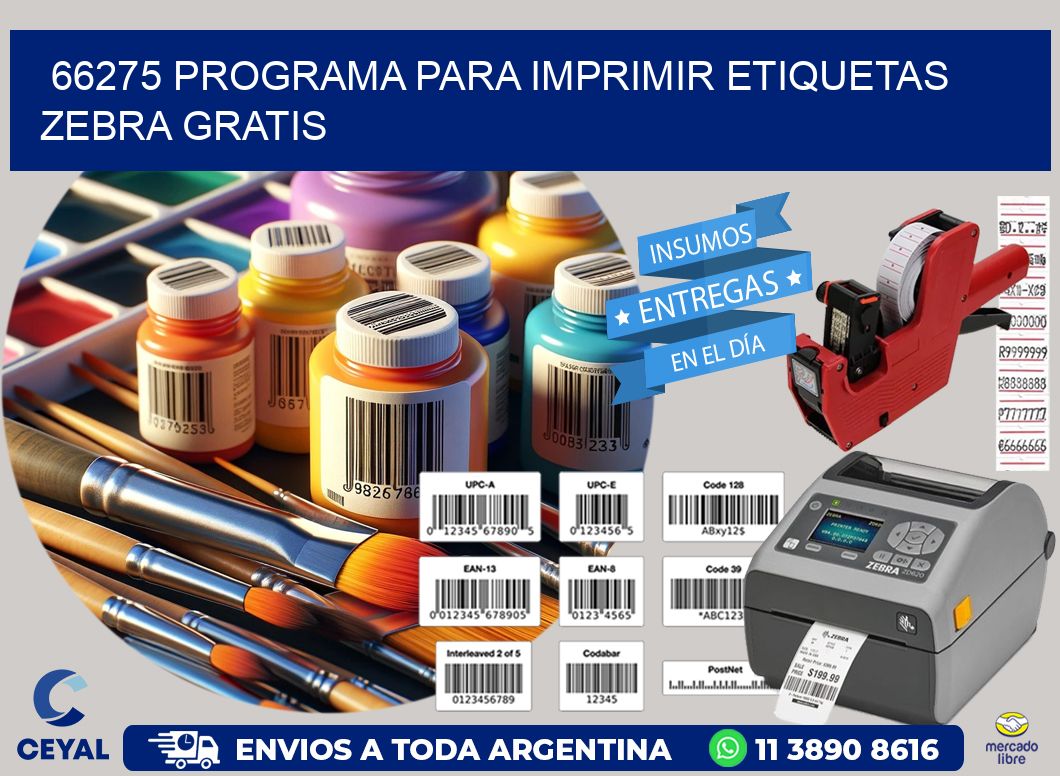 66275 Programa para imprimir etiquetas Zebra gratis