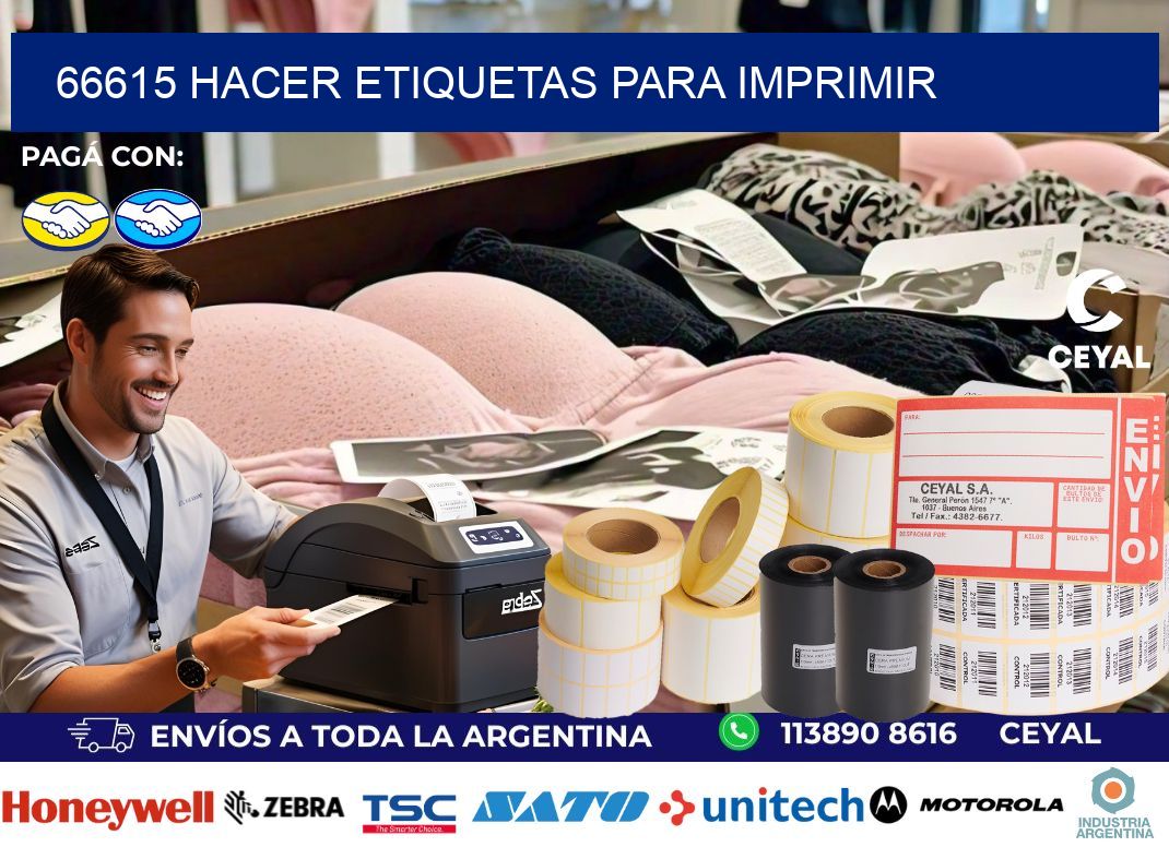 66615 Hacer etiquetas para imprimir