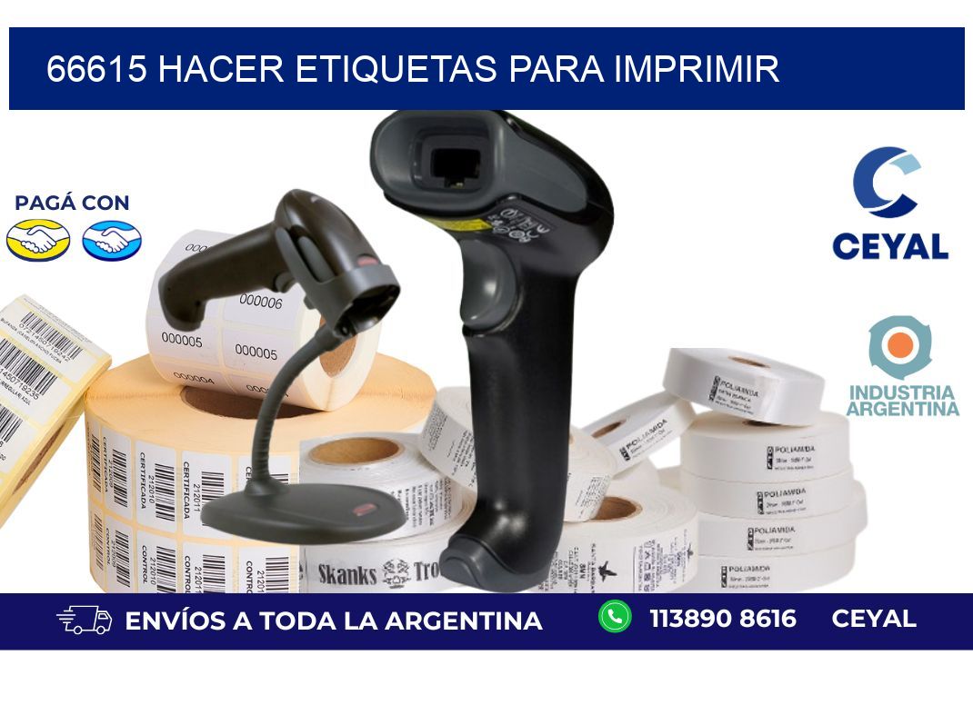 66615 Hacer etiquetas para imprimir