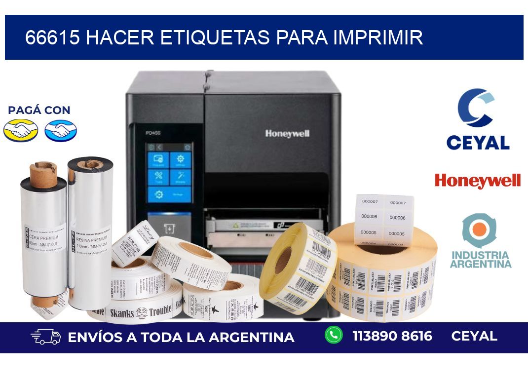 66615 Hacer etiquetas para imprimir