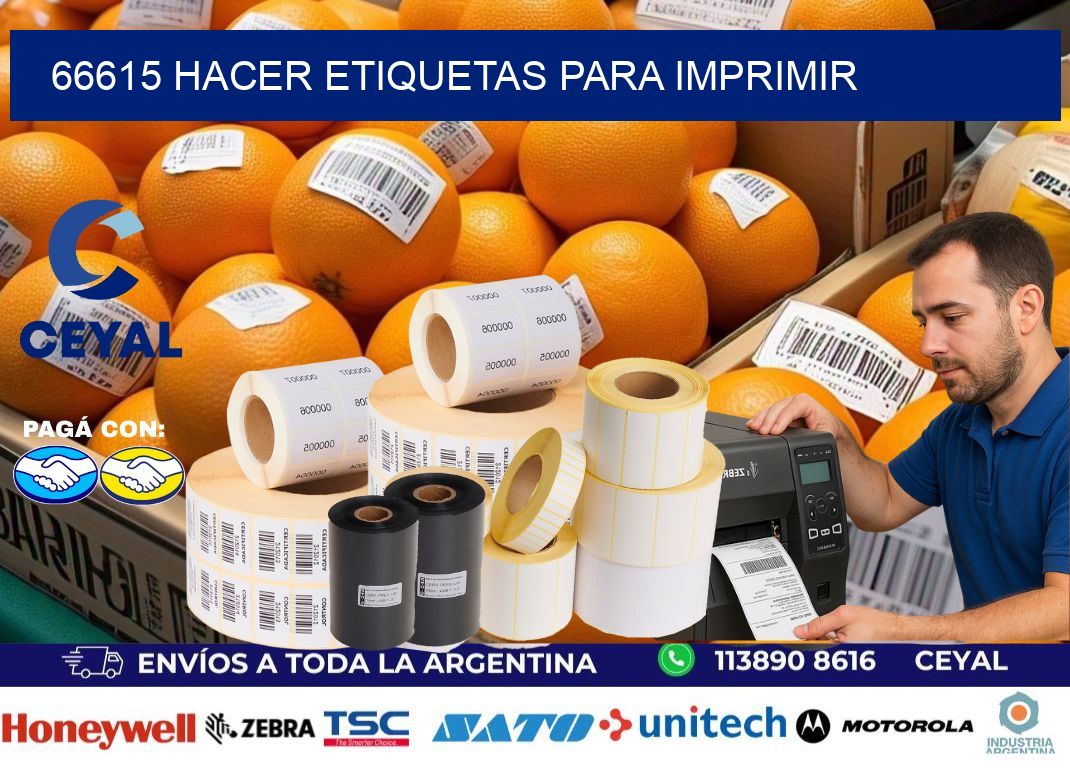 66615 Hacer etiquetas para imprimir