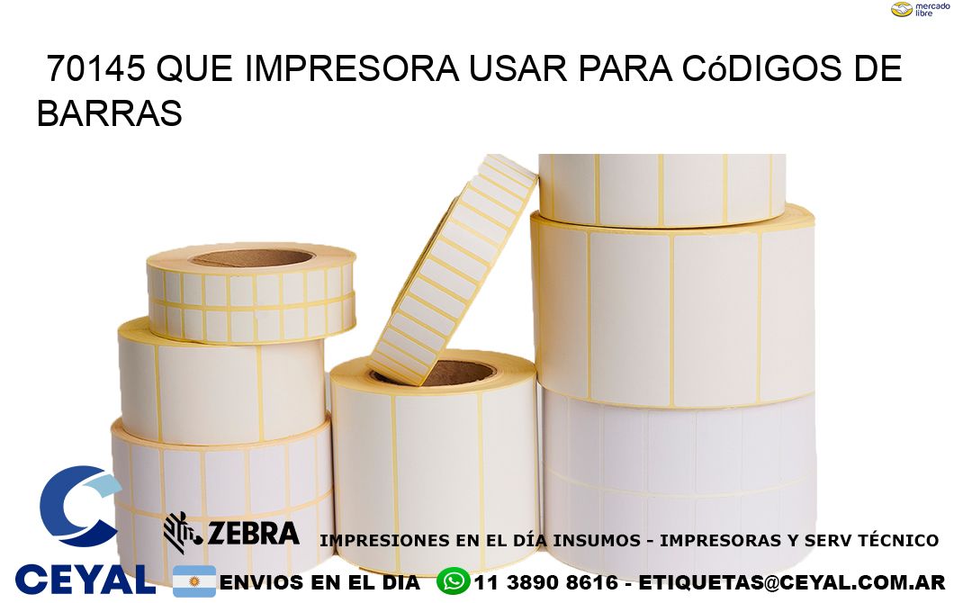 70145 Que impresora usar para códigos de barras