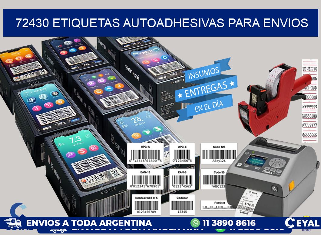 72430 etiquetas autoadhesivas para envios