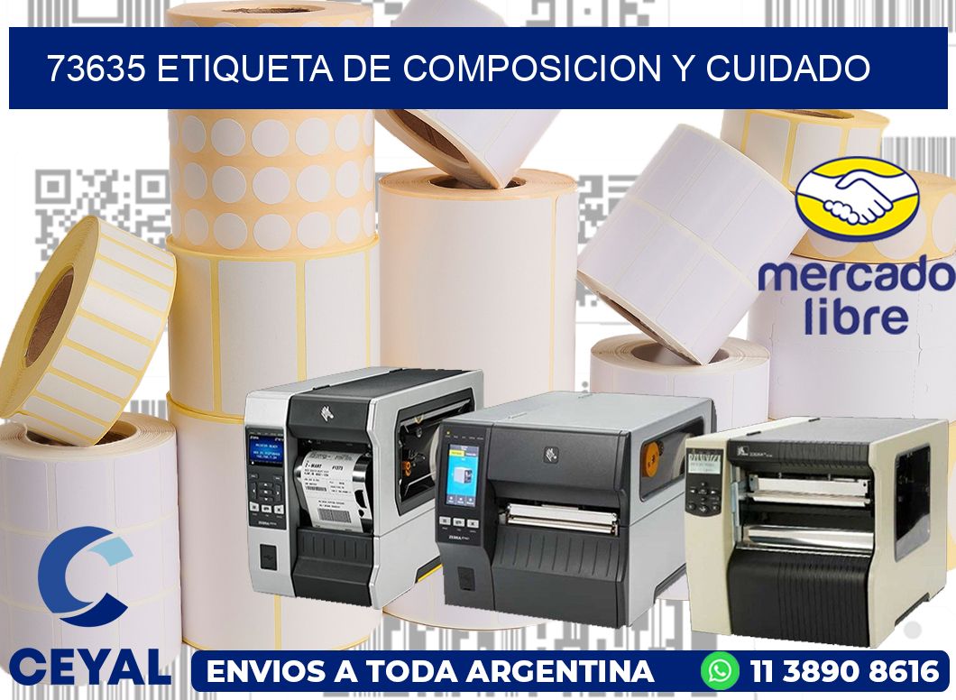 73635 etiqueta de composicion y cuidado