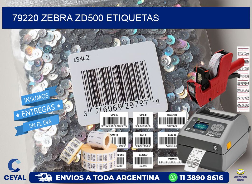 79220 Zebra ZD500 etiquetas