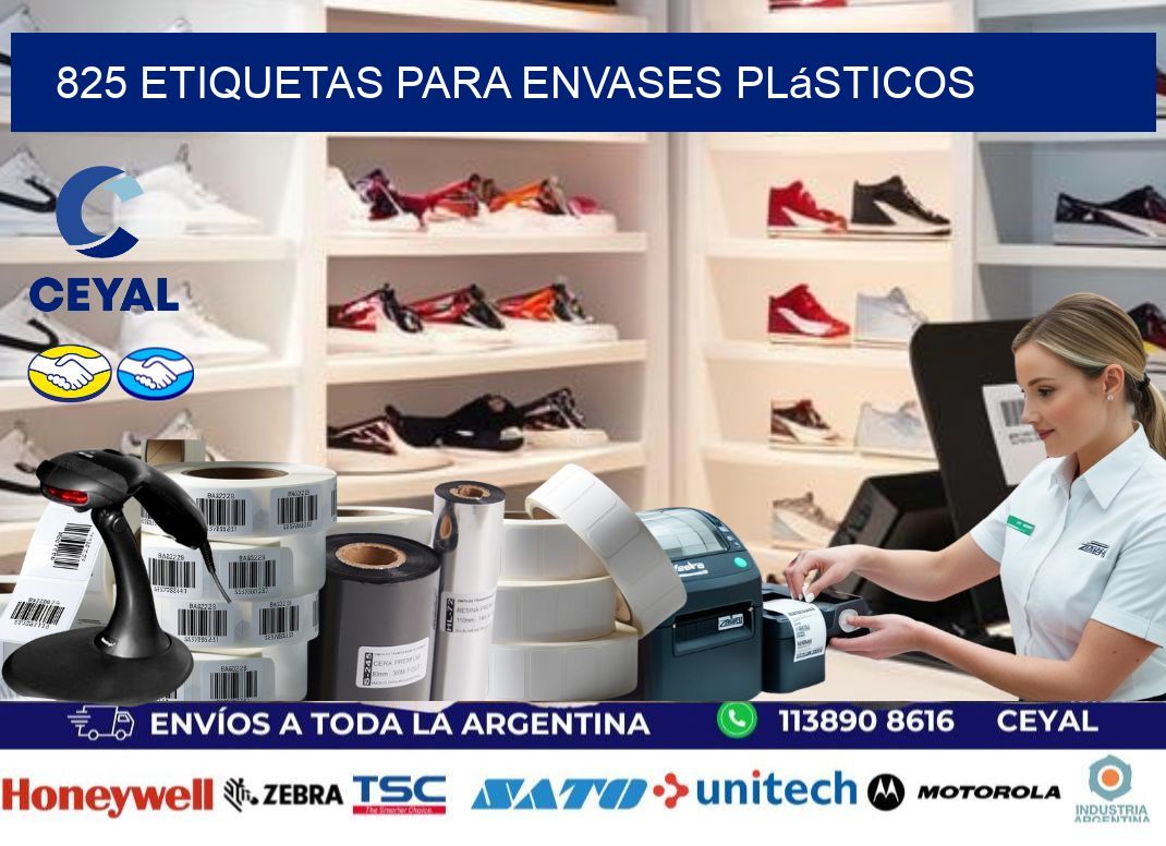 825 Etiquetas para envases plásticos