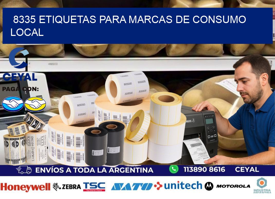 8335 Etiquetas para marcas de consumo local
