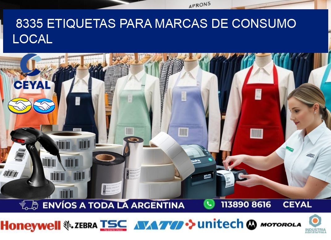 8335 Etiquetas para marcas de consumo local