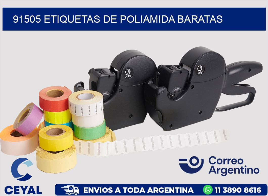 91505 etiquetas de poliamida baratas