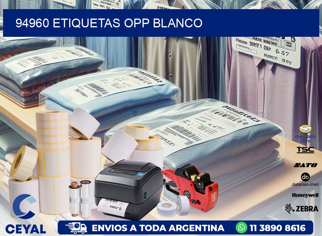 94960 etiquetas OPP blanco