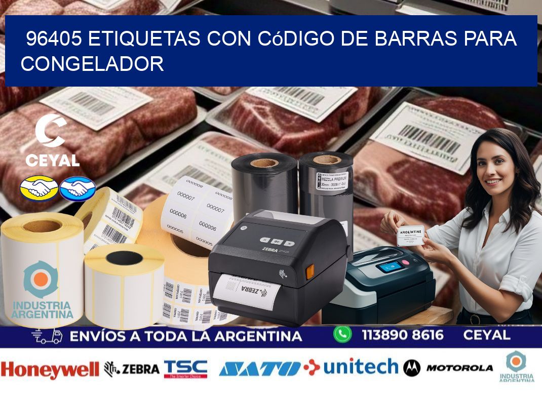 96405 Etiquetas con código de barras para congelador