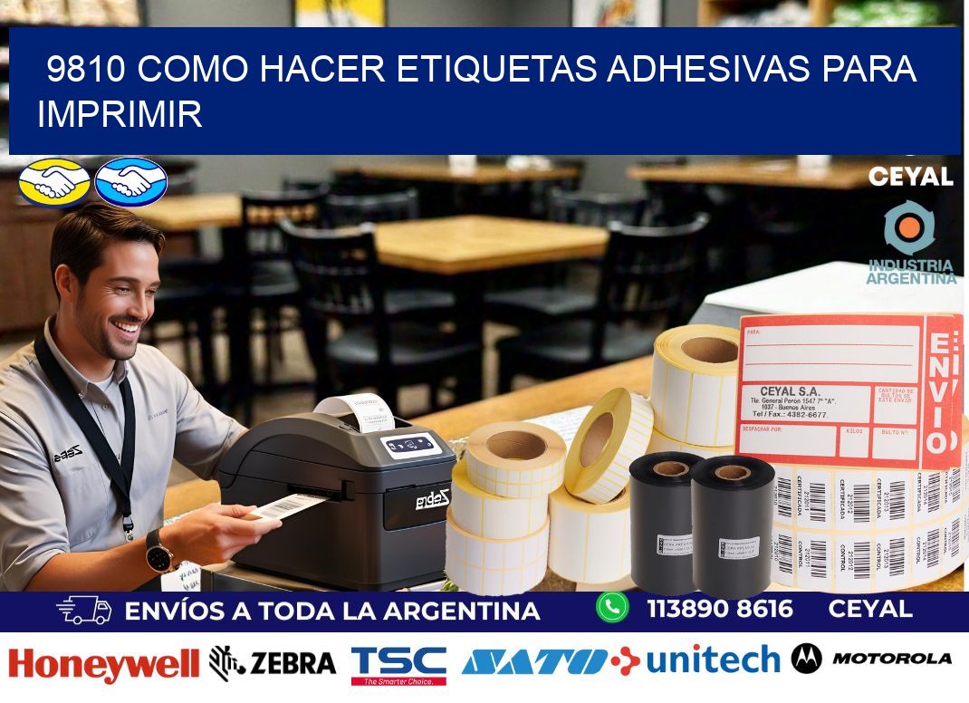 9810 Como hacer etiquetas adhesivas para imprimir