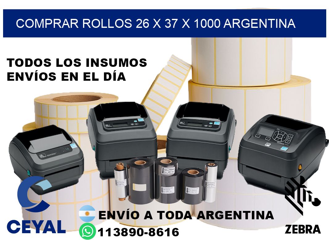 Comprar Rollos 26 x 37 x 1000 argentina