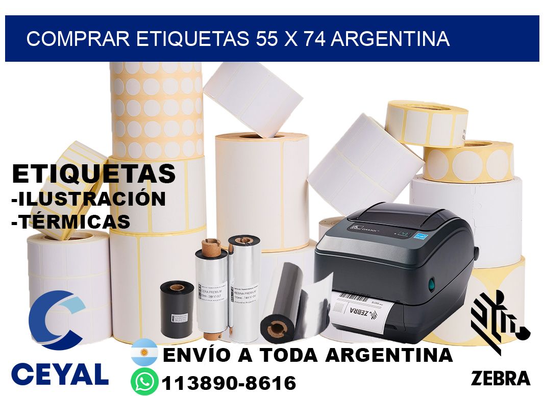 Comprar etiquetas 55 x 74 argentina
