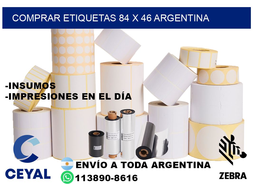 Comprar etiquetas 84 x 46 argentina