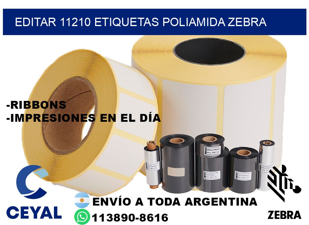 EDITAR 11210 ETIQUETAS POLIAMIDA ZEBRA
