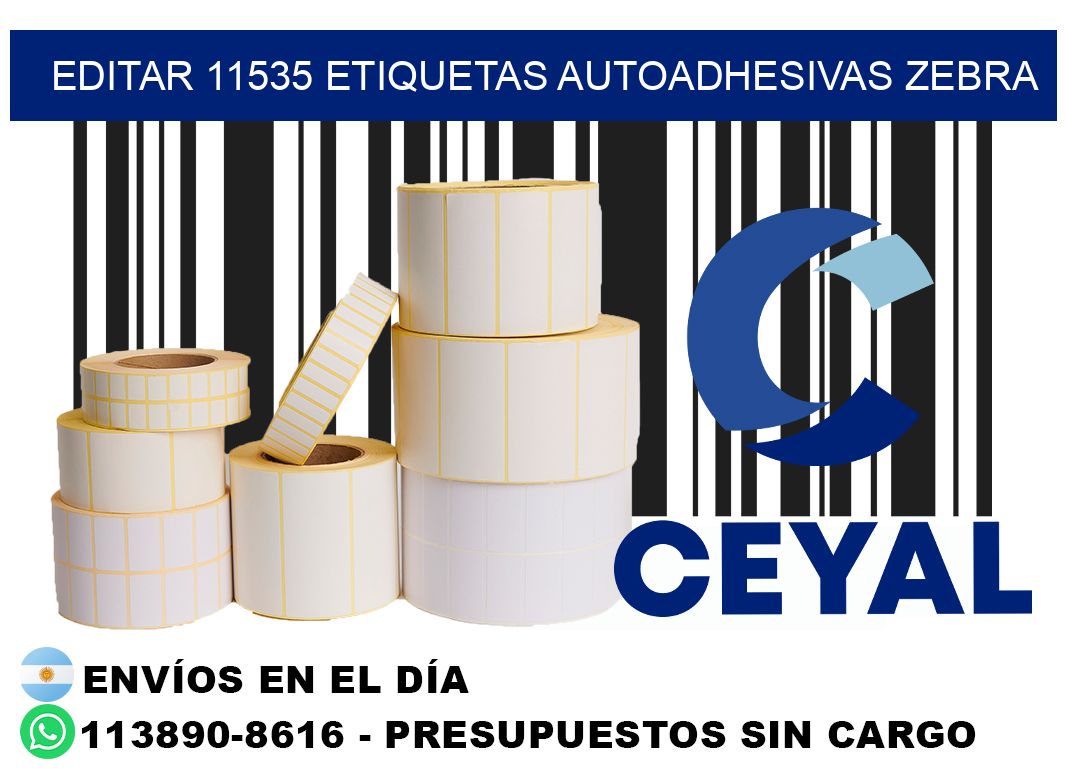 EDITAR 11535 ETIQUETAS AUTOADHESIVAS ZEBRA