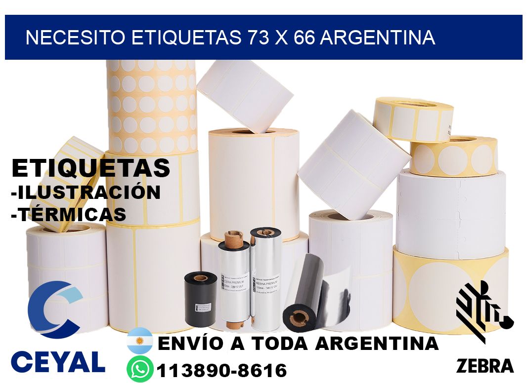 Necesito etiquetas 73 x 66 argentina
