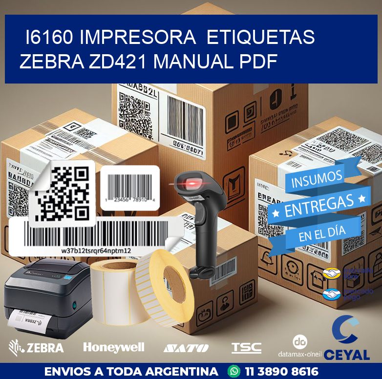 i6160 impresora  etiquetas Zebra ZD421 manual PDF