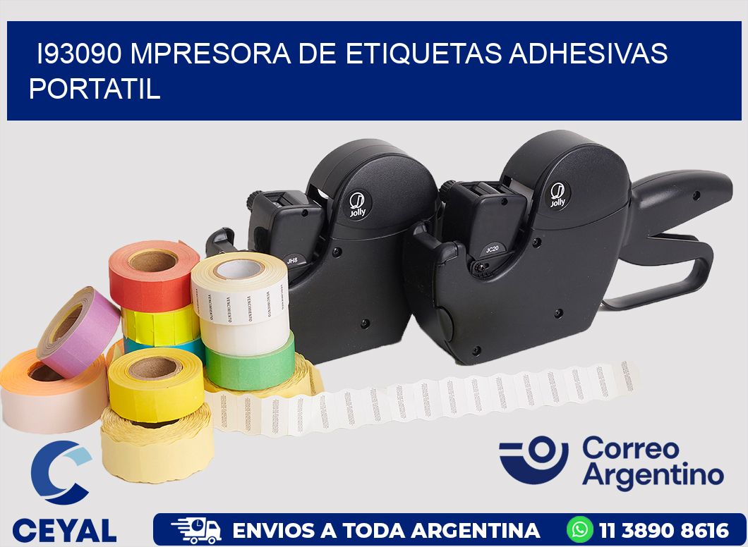 i93090 mpresora de etiquetas adhesivas portatil