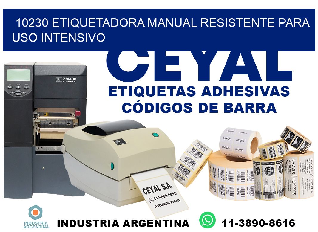 10230 etiquetadora manual resistente para uso intensivo